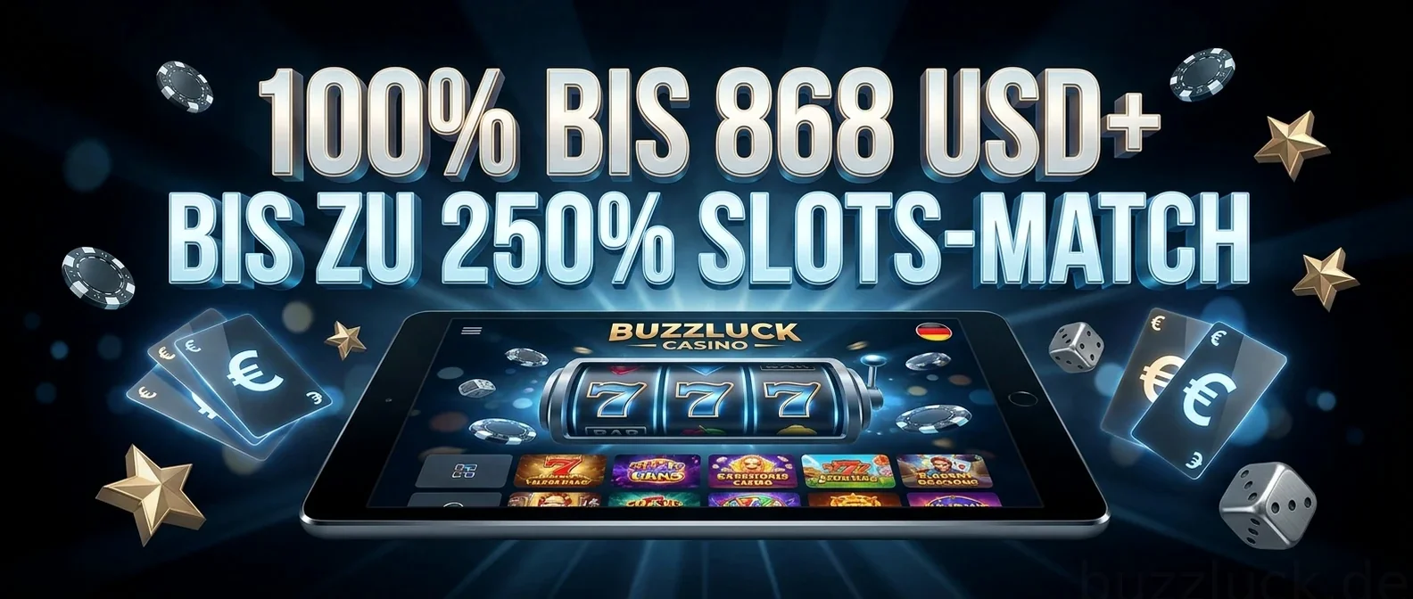 100% BIS 868 USD+ BIS ZU 250% SLOTS-MATCH